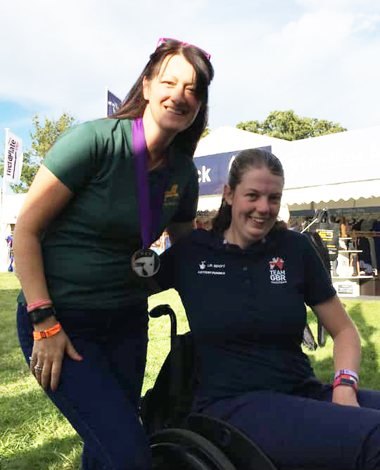 Mari Durward-Akhurst with Gail Johnson from Neue Schule stockist, Horse Bit Hire